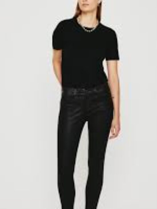 NWT: Ag Adriano Goldschmied Leatherette Ankle Legging Size 26 - Picture 1 of 7